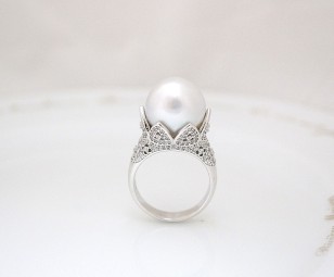 Diana white pearl ring#15mm 화이트 남양진주한분만을 위한 주얼리!